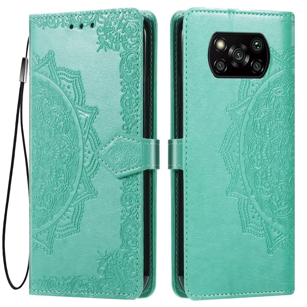 Leder Flip Case Für Xiaomi Poco X3 – Mit Kartenfach, Magnetverschluss & Standfunktion