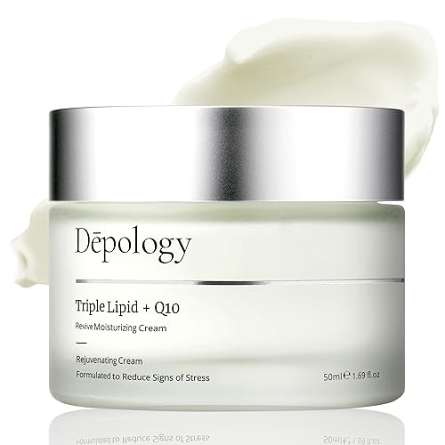 depology Triple Lipid+Q10 Hidratante facial  Crema facial diaria con ceramidas y niacinamida para todo tipo de piel  Hidratante facial hidratante se