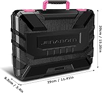 Vista 9 de Tool Set - 8V Cordless Drill Set, 127 Piece Home Tool Set With Hand Drill, Tool Kit for Women & Men, Perfect for Homeowner, Diyer, Handyman, Pink