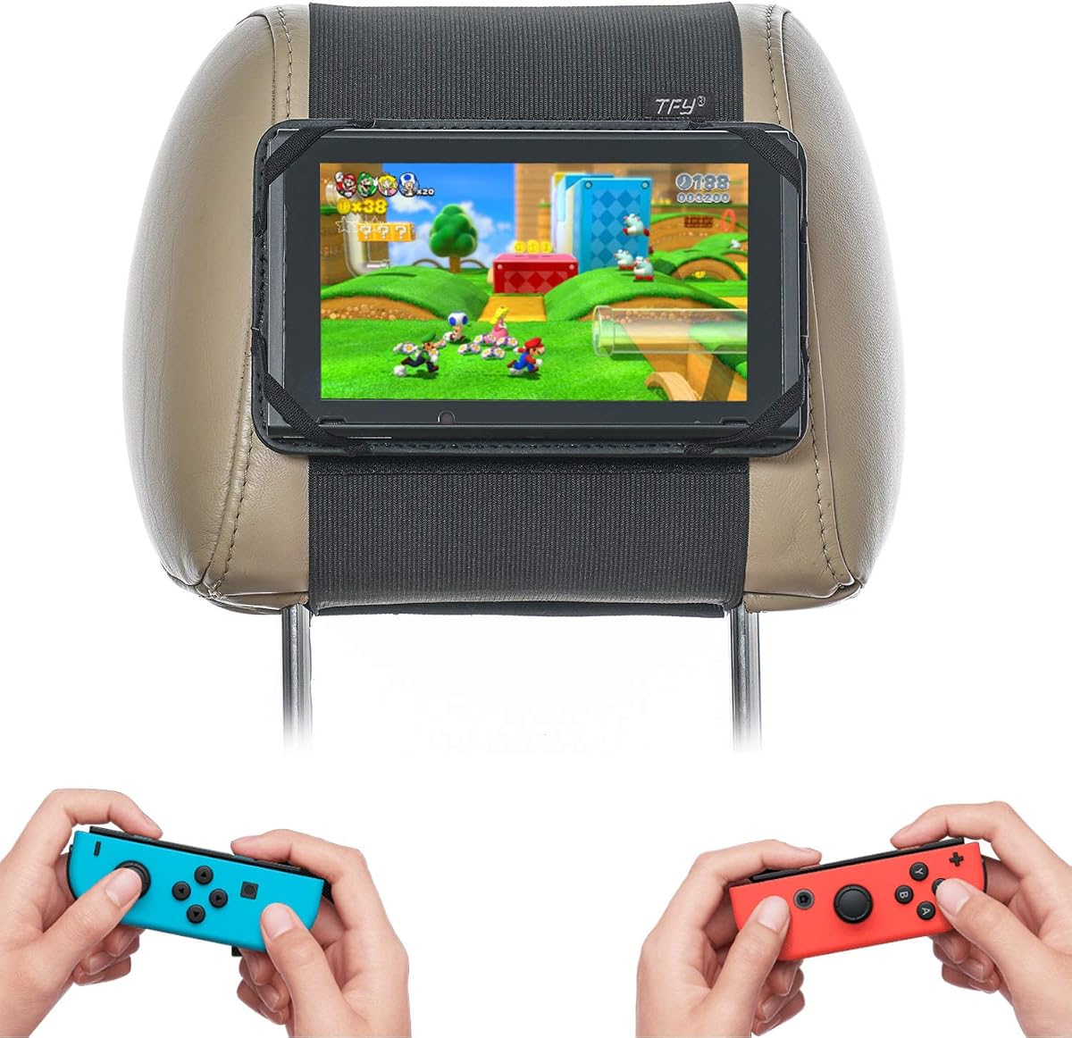 TFY Car Headrest Mount Holder for Switch