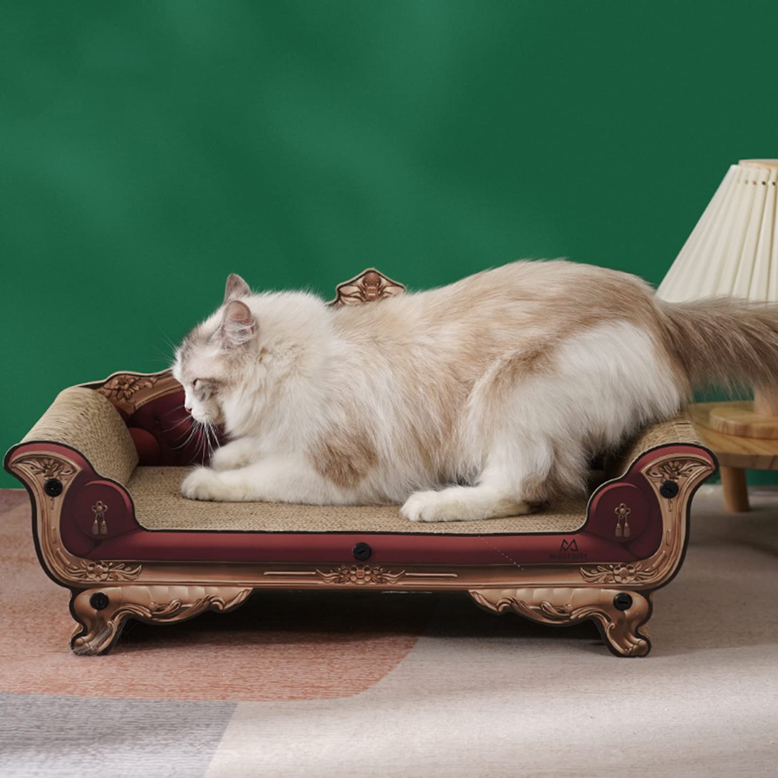Cat Scratcher Wellpappe Kratzbett für Katzen Lounger Kratzunterlage Cats Toys Scratch Pad Board für, Interaktives Möbelstück