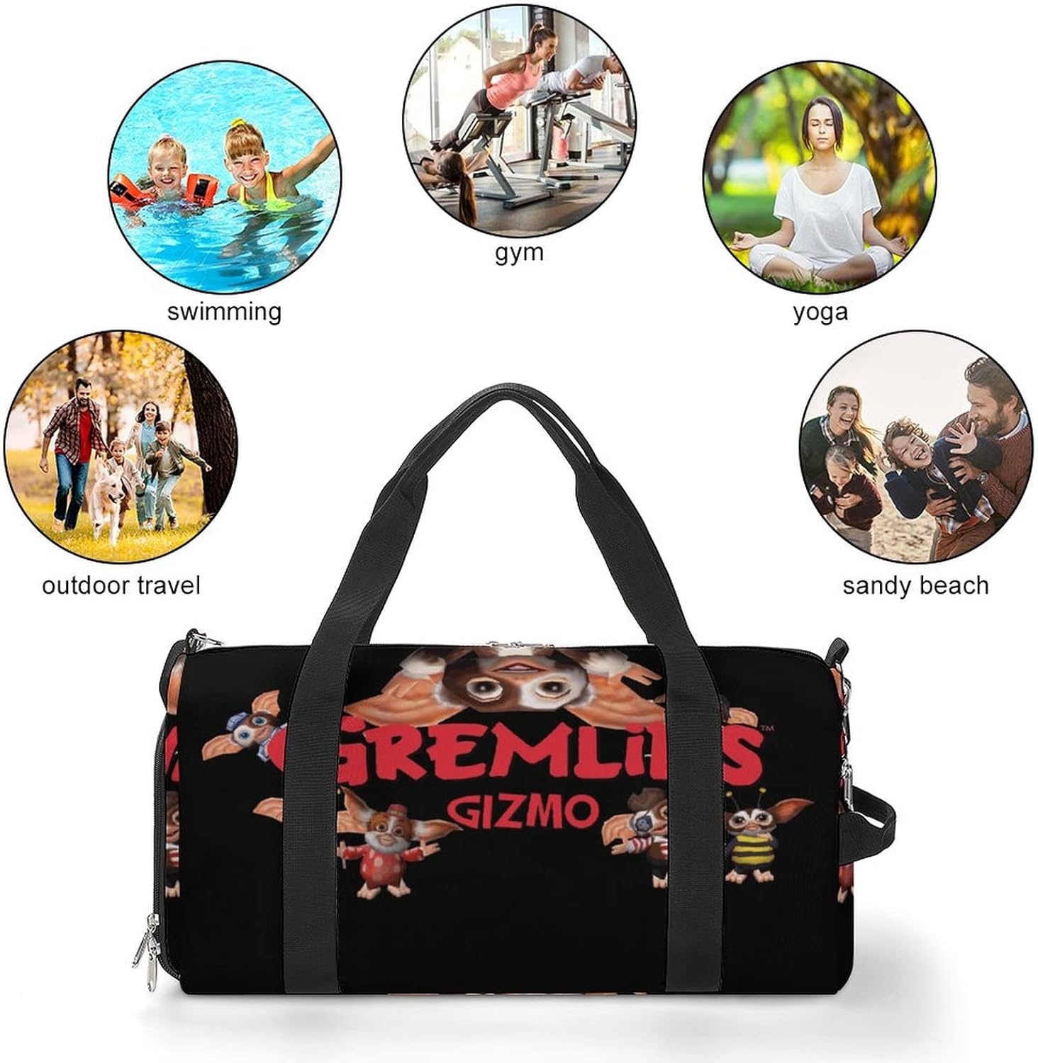 グレムリン ギズモ スポーツバッグ メンズ ジムバック ボストンバッグ 旅行バッグ リュック ゴルフバッグ ラベルバッグ 斜め掛けバ