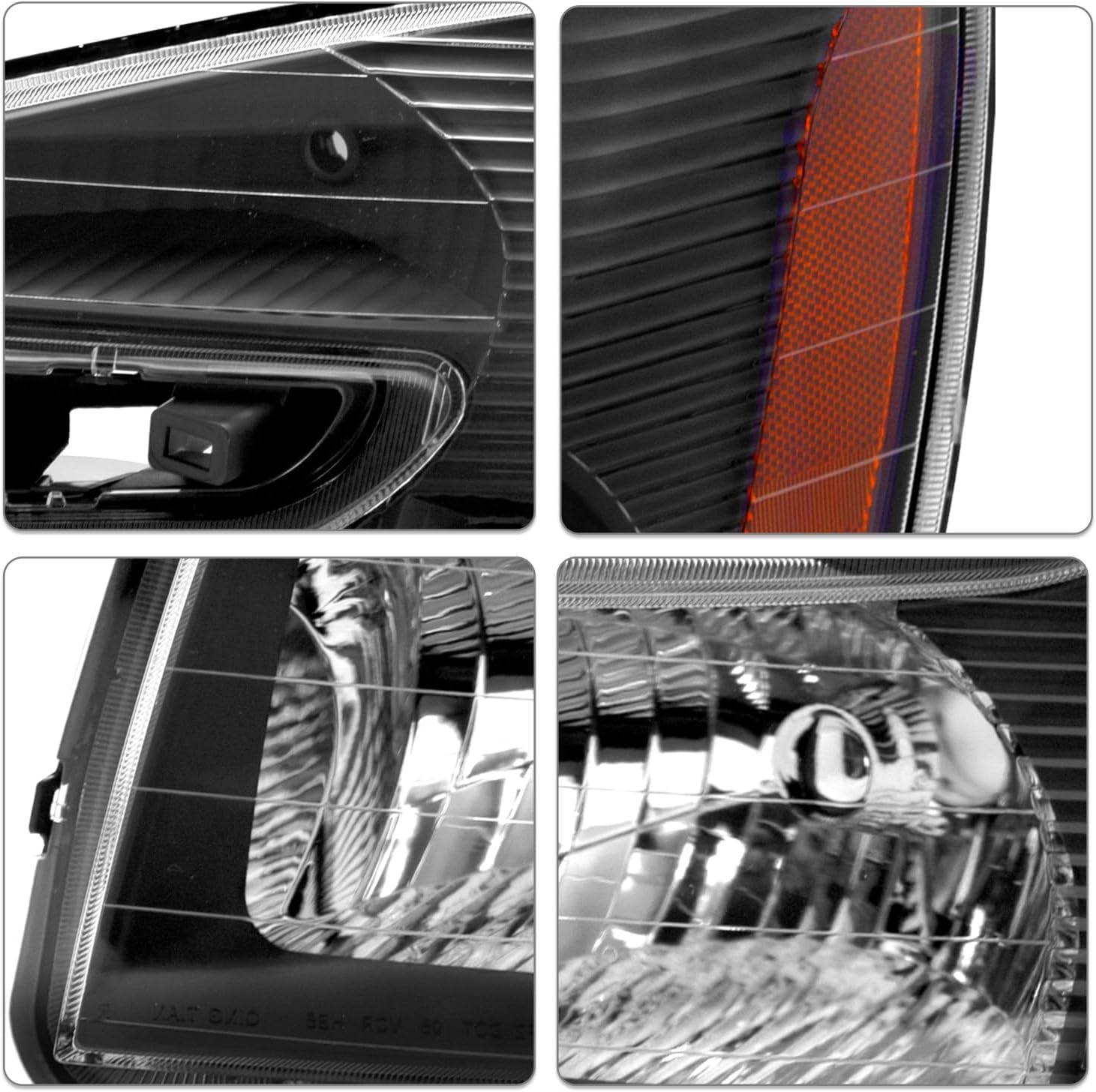 SOCKIR Fit for 2005 2006 2007 2008 2009 Chevy Equinox Headlight Assembly Replacement 4-Door SUV OE Style Factory Headlamp LH+RH with Bulbs