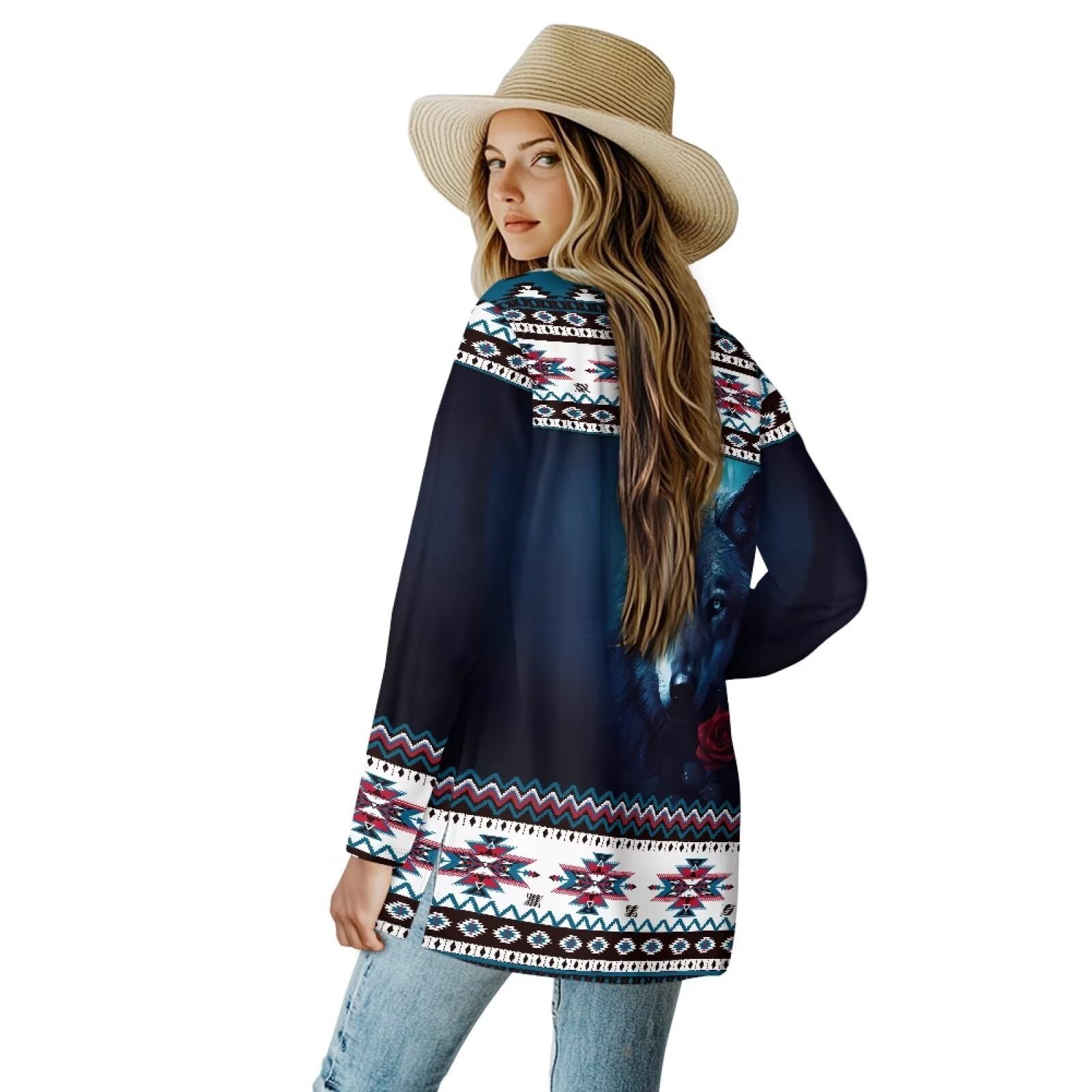 Cardigan Sweaters for Women Long Sleeve Cardigan Soft Drape Open Front Dusters V-Neck Jackets Dressy