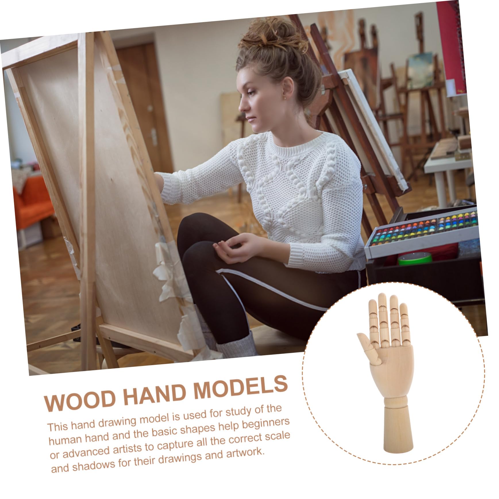 Bewegliches Handmodell mit Flexiblen Fingergelenken für Kunstwerke und Schreibtischdekoration Vielseitig Formbar