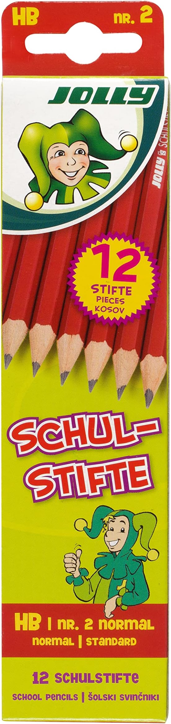 JOLLY Schulstift HB | Vorratspackung | 12 Stück