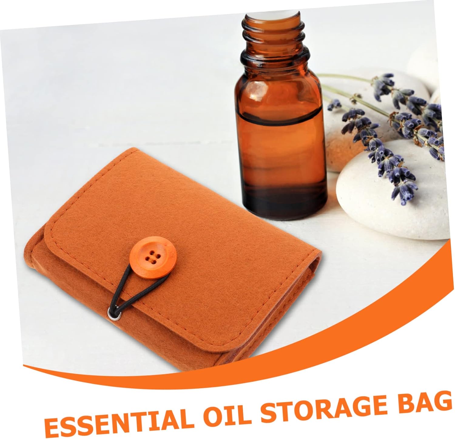 Veemoon 10pcs Essential Oil Pouch Storage Compact Essential Oil Holder for Home Office Travel Safe Material