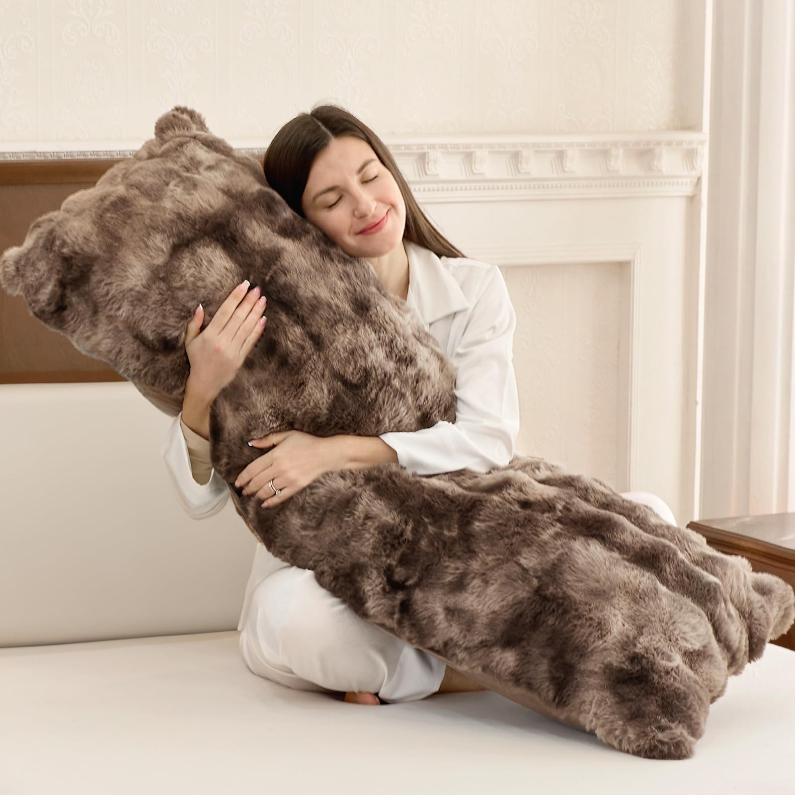Amazon.com: ZonLi Fluffy Body Pillow for Adults, Fuzzy Faux Fur