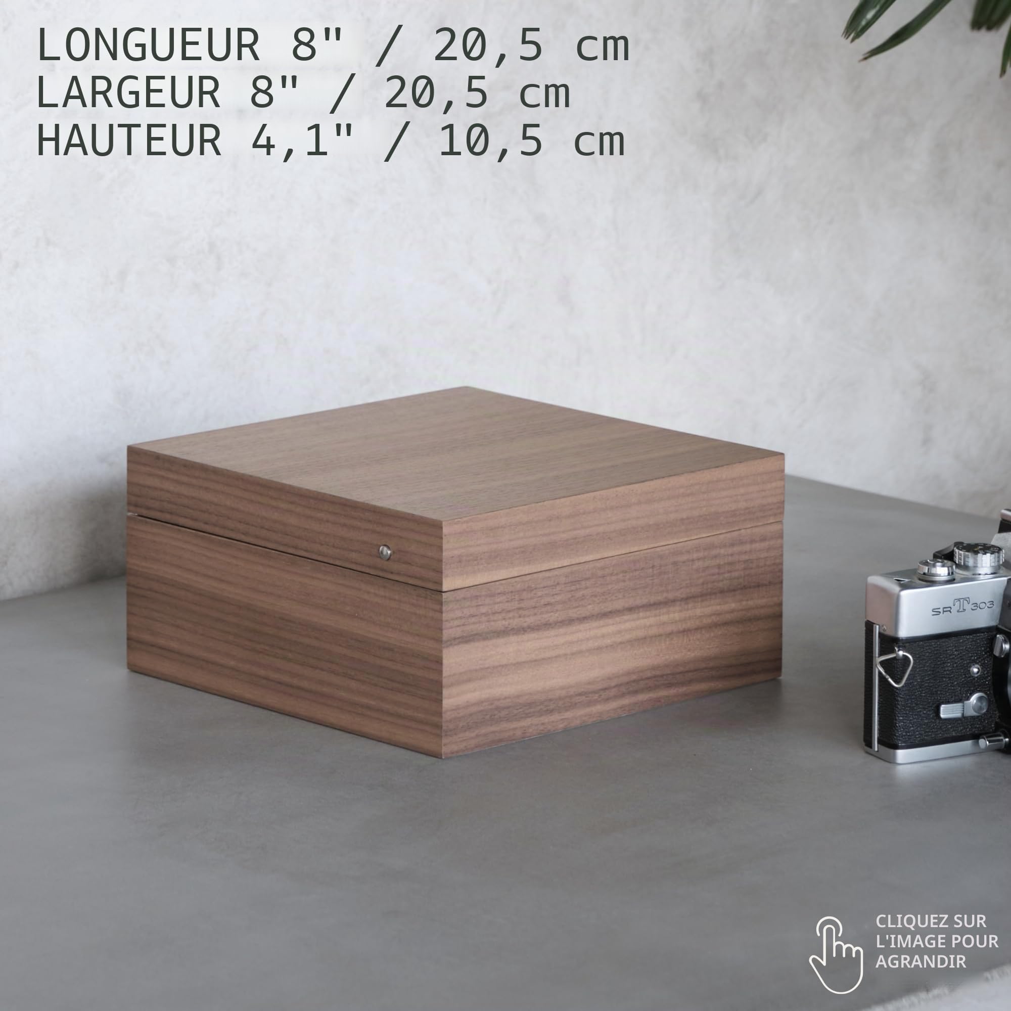 TAWBURY Boîte à Montres de Luxe en Bois pour Homme - Organiseur et Support de Montre à 6 Emplacements | Boîte de Rangement