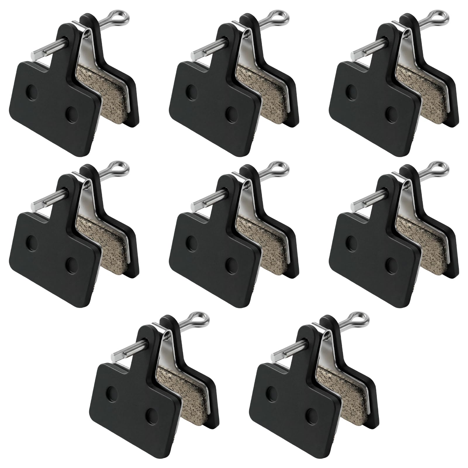 8 Pairs Bike Brake Pads Bicycle Disc Brake Pads Resin Mountain Break Pad Replacement‌ Compatible with Shimano M315 M355 M375 M395 M416 M446 M447 M475 M575 C501, and Other Same Desgin