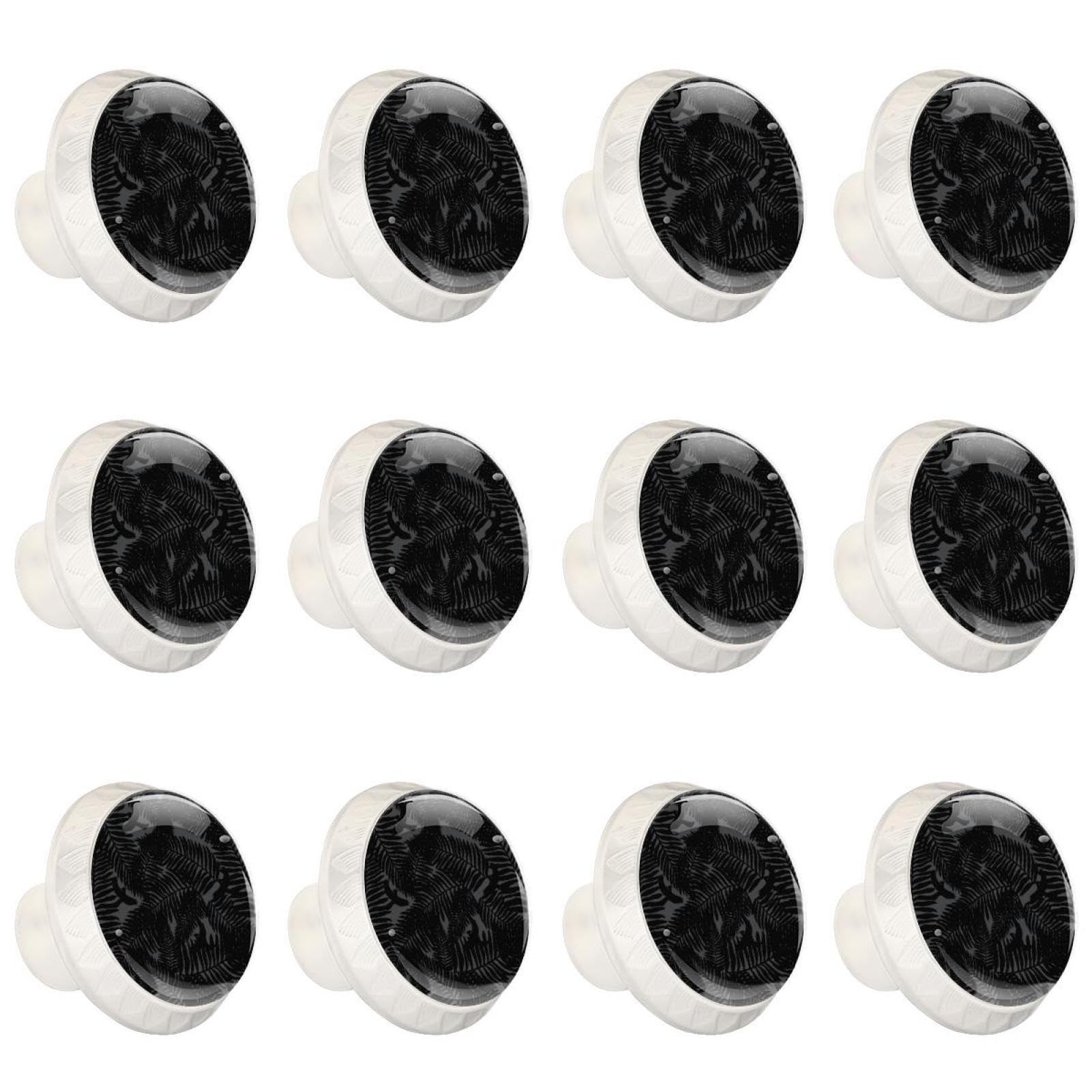 Boutons de tiroir en cristal lot de 12 poignées transparentes pour meuble de cuisine