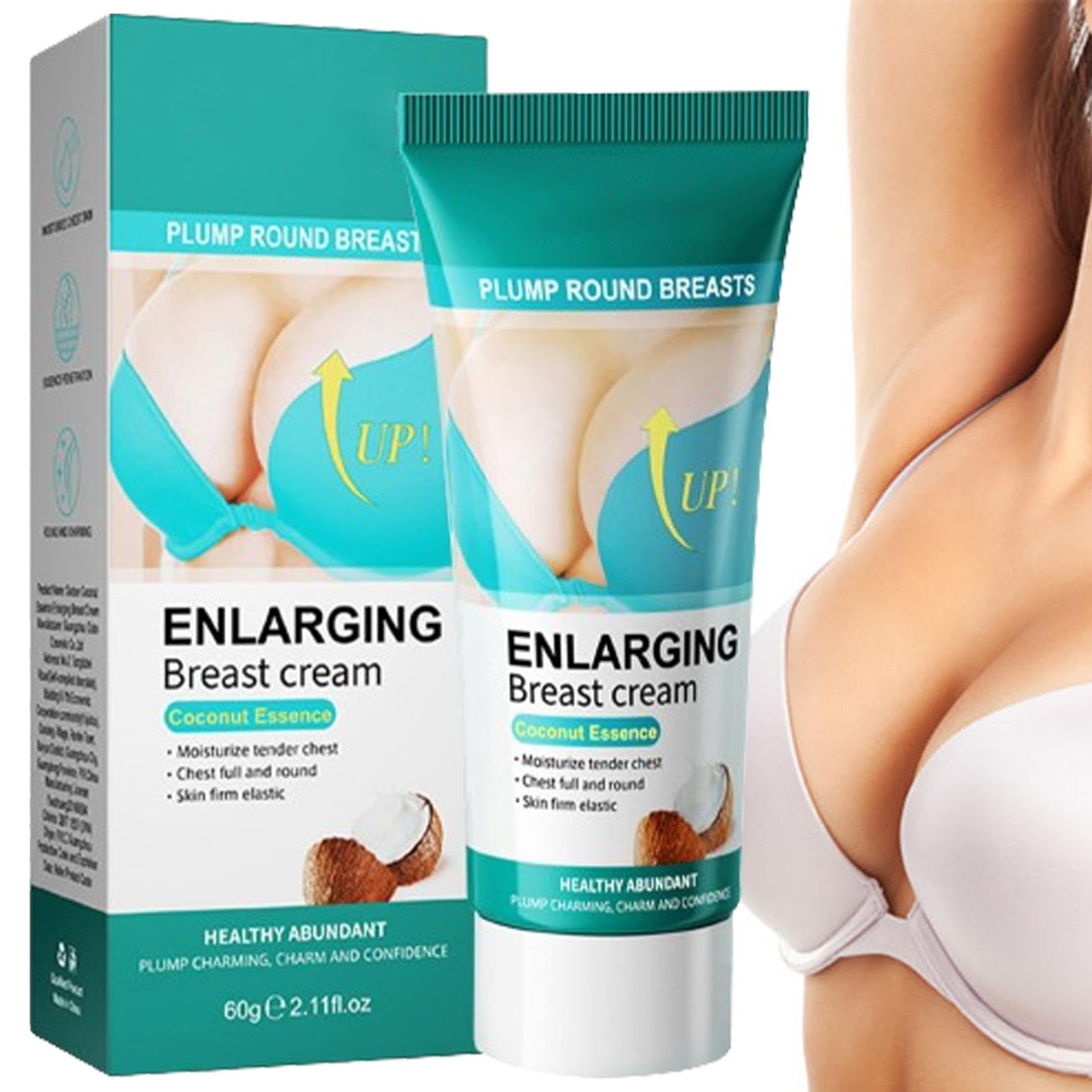 Seno Crema Seno Grande per Crescita Rapida con Tette Cadenti, Cocco