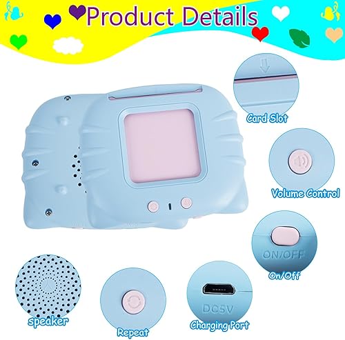 Miniatura 4 de Tarjetas didácticas parlantes con 224 palabras visuales, juguetes para niños pequeños, discurso de bolsillo para niños pequeños, tarjetas flash de