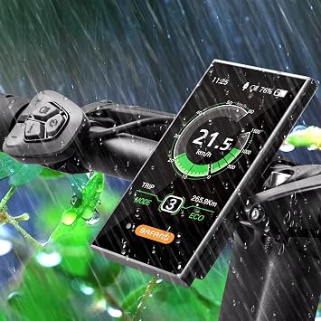 BAFANG 3.5in eBike Display DPC18 for BBS01 BBS02 BBSHD Mid Motor 0-5 Pedal Assist Levels eBike Computer Display 5Pin 8fun USB Charging Port Indicator & Meter with Automatic Backlight Bafang Protocol