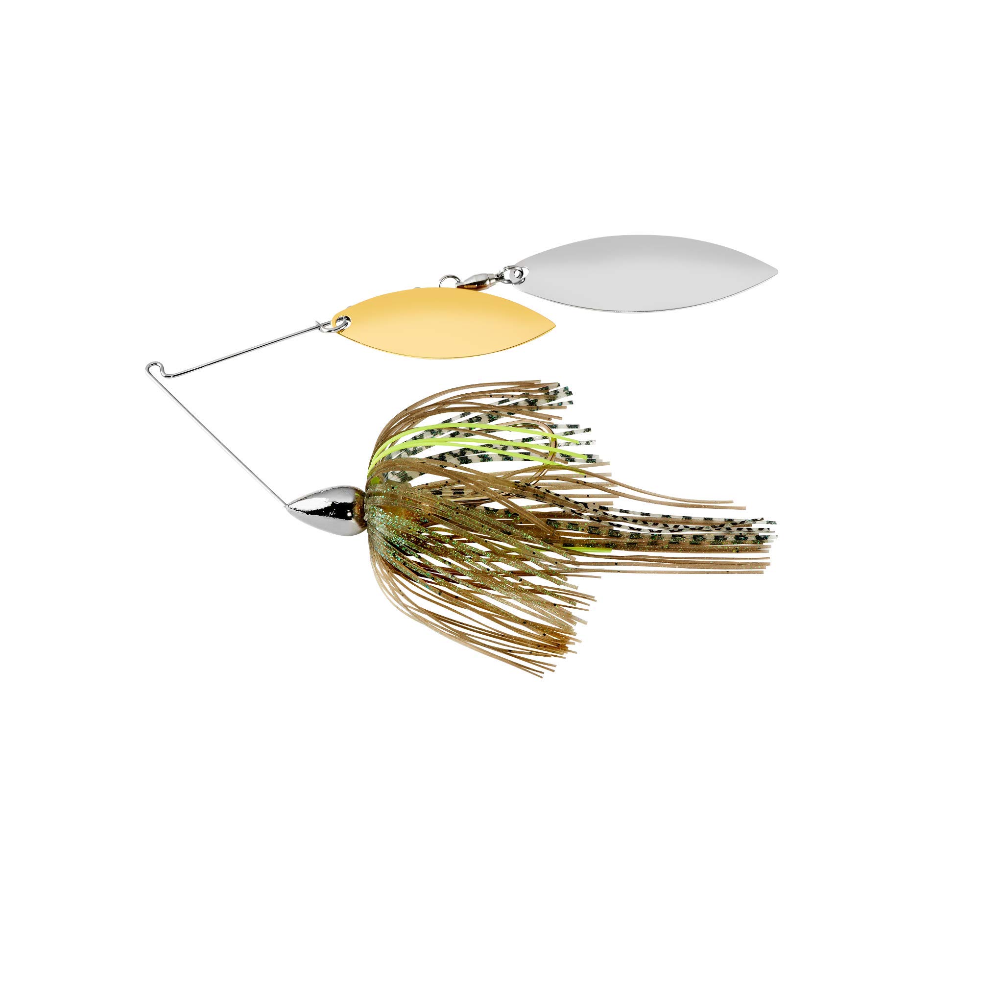 War Eagle Custom Lures Nickel Frame Double Willow Spinnerbait Sexy Mouse Skirt 3/8 oz. — image 1
