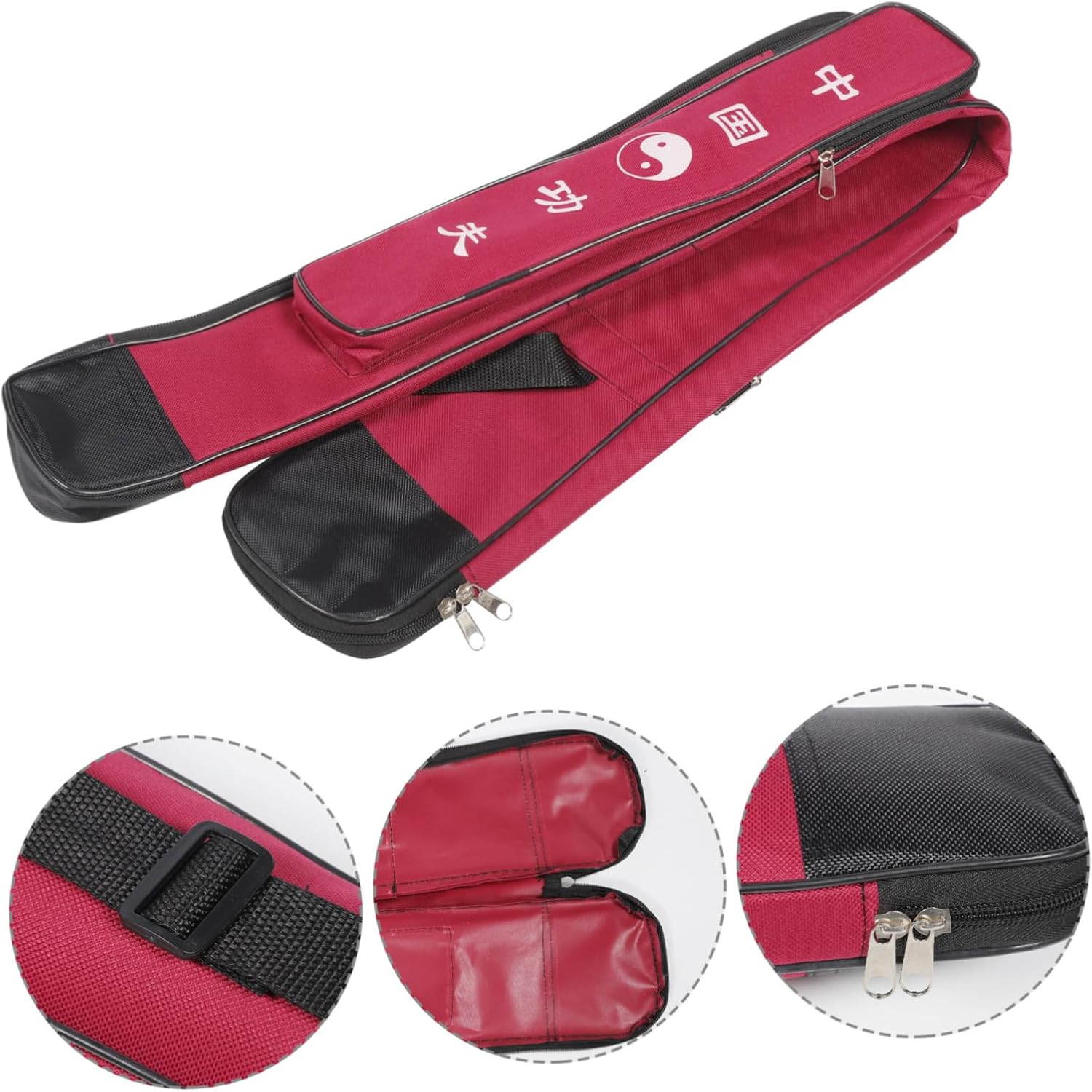 Toyvian 1Pc Martial Arts Sword Storage Bag Sword Bag Durable Canvas Cover with Pocket for Accessories for Taichi Practice and Travel