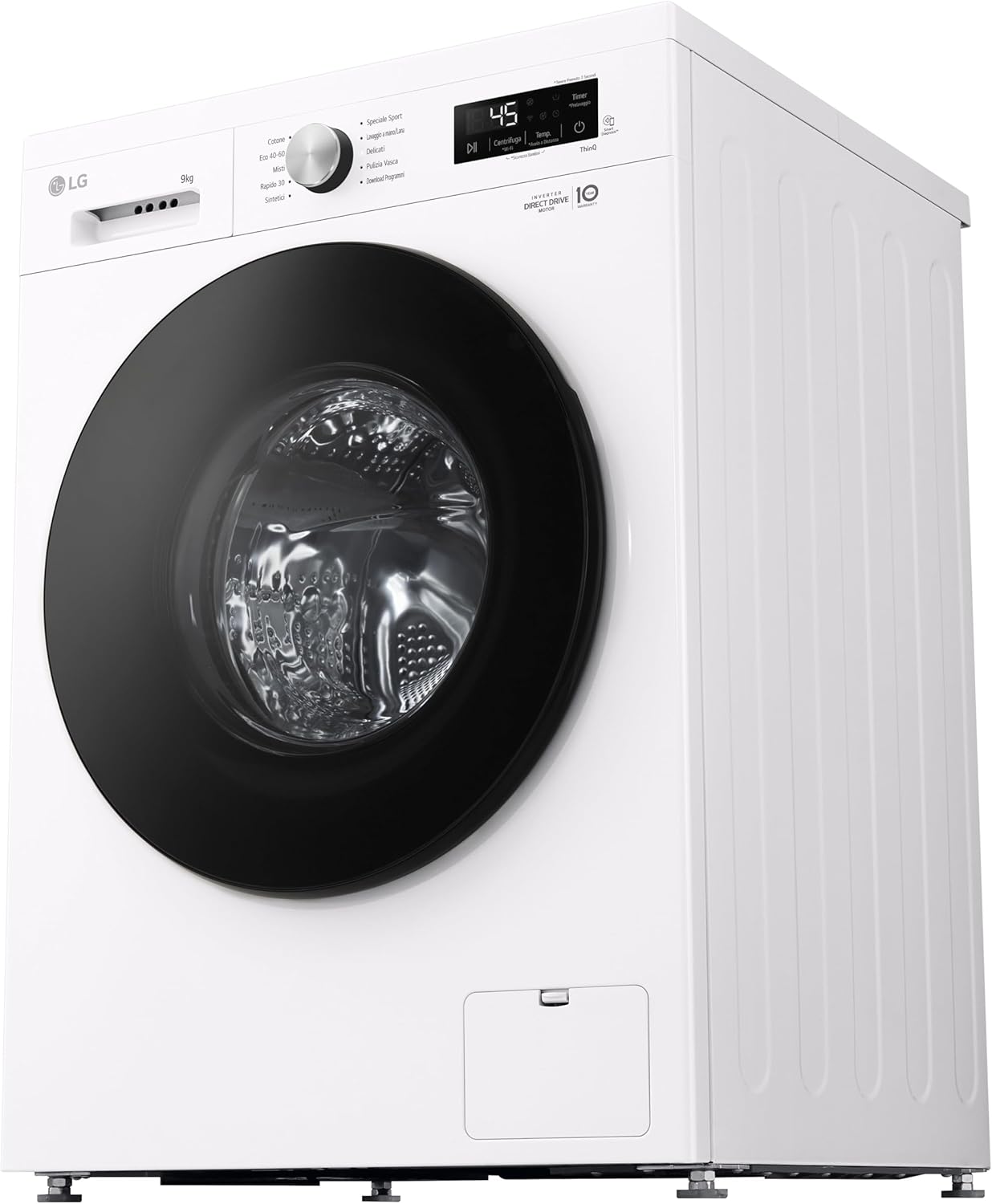 Energy label for LG F4NX1009NWB washing machine