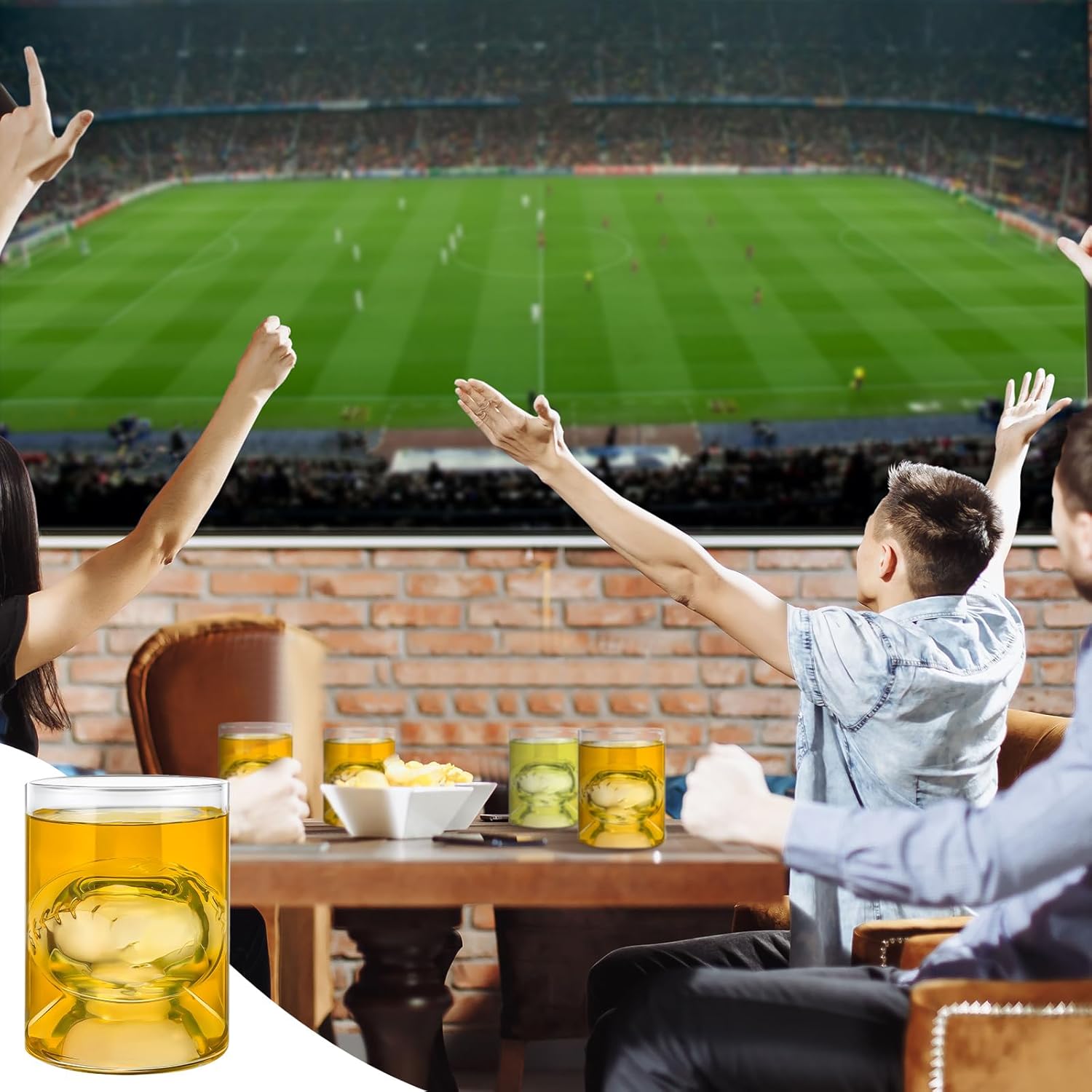 Hoolerry Set of 6 Baseball Coach Gifts 3.4/6.8 oz Baseball Shot Whiskey Glass Gifts for Men Dad Christmas Beer Drinking Glass for Lovers Sports Fans Party Drinking Whiskey Liquor Wine - Image 6