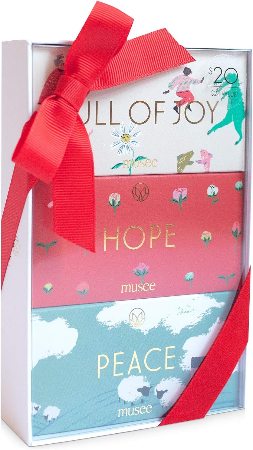 Musee 3-Pc. Soap Trio Gift Set Bar Soap - Moisturizing Soap. Organic Ingredients For Face & Body, Men & Women and Dry, Sensitive Skin. Handmade, Vegan, Natural, Cold Process Soap