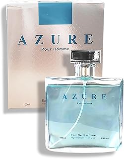 AZURE POUR HOMME COLOGNE EAU DE PARFUM FOR MEN 3.4 FL. OZ. Citrus Aromatic fragrance for men.