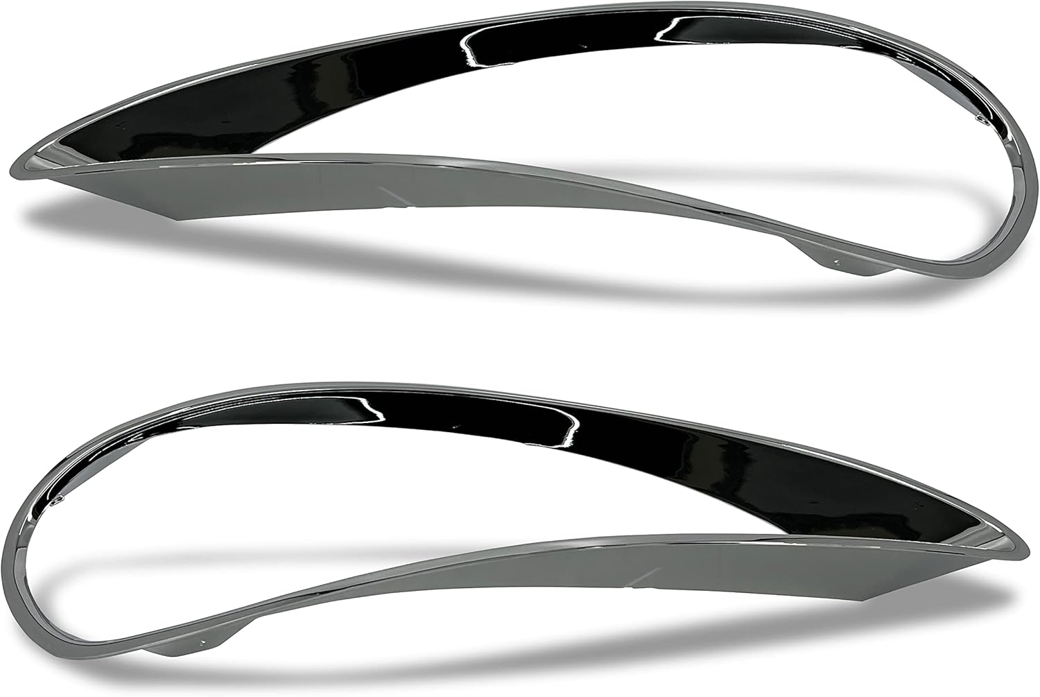 Torque PAIR Chrome Headlight Bezel Trim Replacement for 2001-2022 Freightliner Columbia semi Trucks Models Driver Left Passenger Right Side Assembly DOT SAE Approved LH RH (TR592-L, TR592-R)