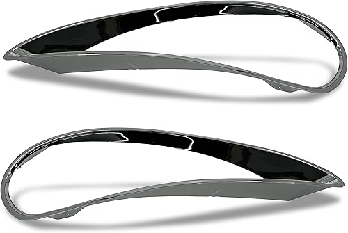 Miniatura 2 de Torque Par de embellecedores cromados de repuesto para faros delanteros Freightliner Columbia 2001-2022, modelos de semirremolques del conductor, A)