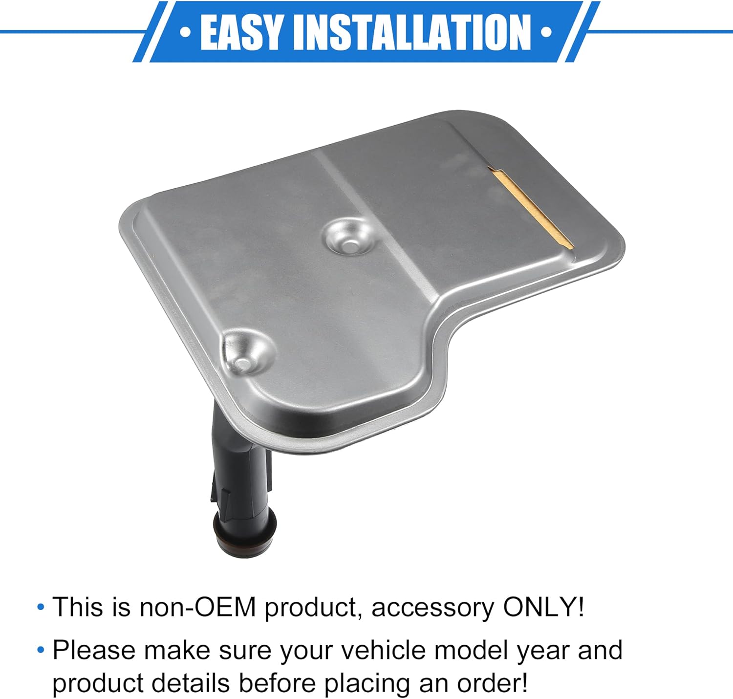 Automatic Transmission Filter Compatible for BMW 328i 2007-2013, Durable Metal Silver Tone Engine Transmission Replace Parts