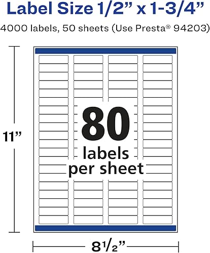 Miniatura 9 de Avery Etiquetas rectangulares transparentes brillantes con alimentación segura, 5 x 1.75 pulgadas, 400 etiquetas transparentes brillantes, etiquetas