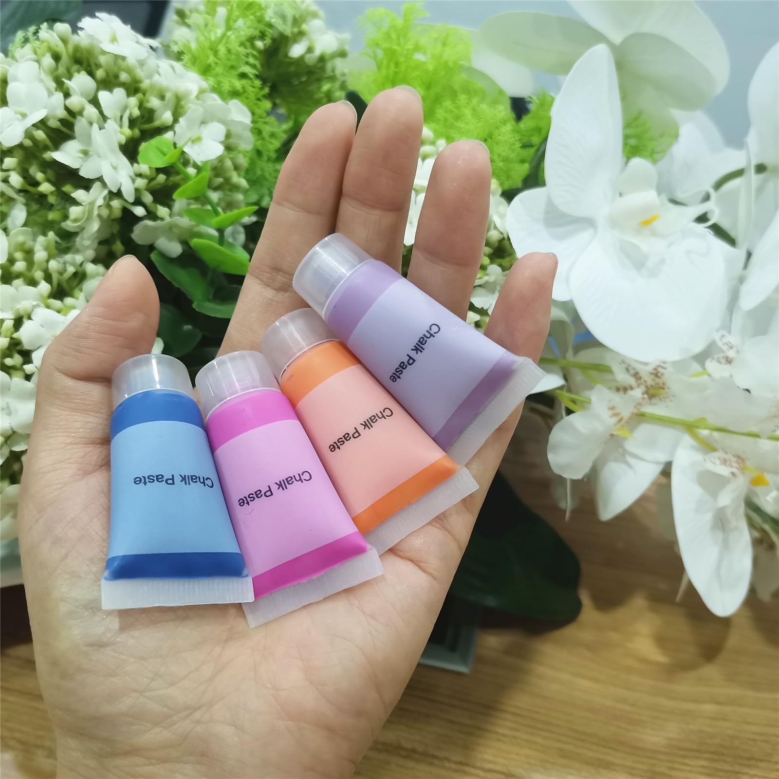 JAJADO 8 Colors Chalk Paste Paint Set, Fabric Ink Silk Screen Printing