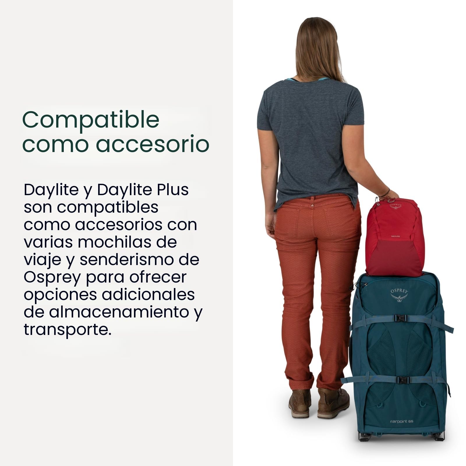 Osprey Daylite Plus - Mochila para viajes, color gris, Tunnel Vision Gris, Talla única, Mochila