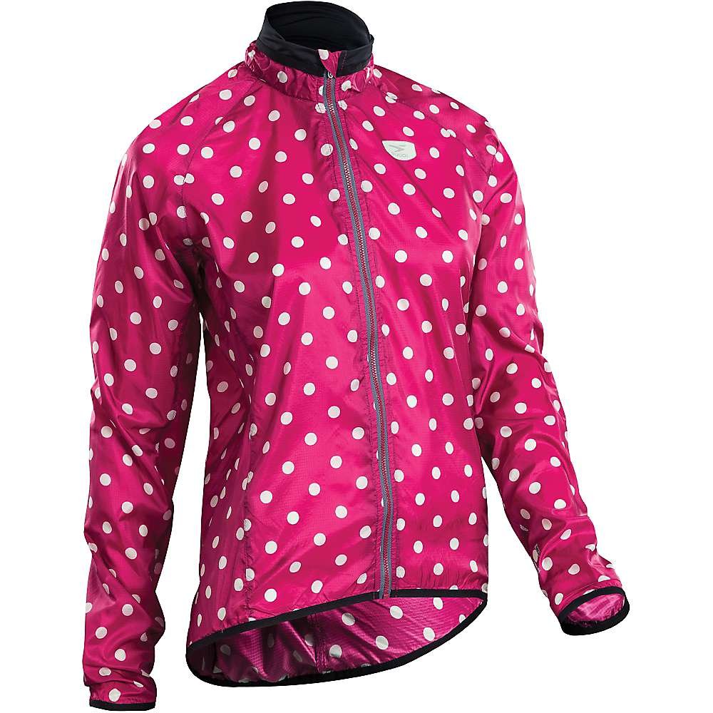 Sugoi Rs Jacket, Sangria/Pale Vista Dot, Medium