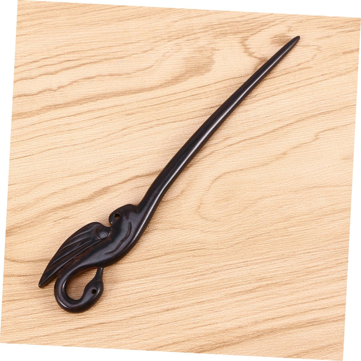 Beaupretty 3piezas Palillos De Pelo De Ébano Para Moños Horquillas De Madera Hechas Mano Para Mujeres Cabello Accesorios Elegantes Para Bodas y Ocasiones Especiales