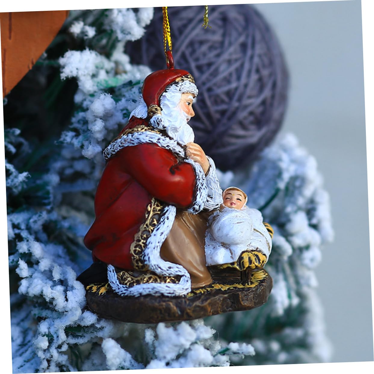4pezzi Ciondolo Di Babbo Natale Per Decorazioni Natalizie Accessorio Festivo Per Albero Di Natale Facile Da Appendere Per Famiglia e Amici