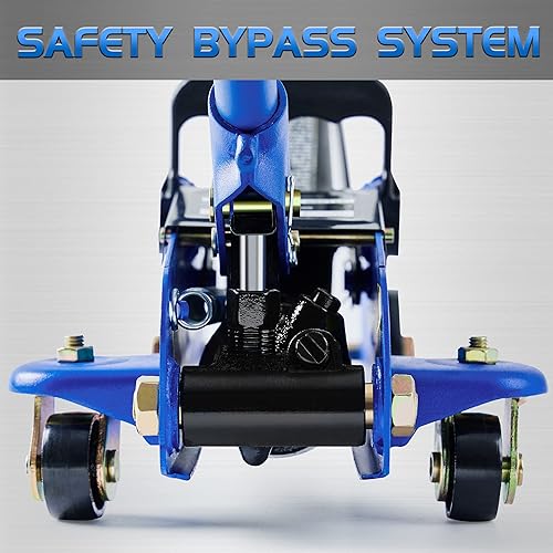 Miniatura 4 de Tonda gato de piso hidráulico, gato portátil para auto, capacidad de 2 toneladas (3,800 lb), azul