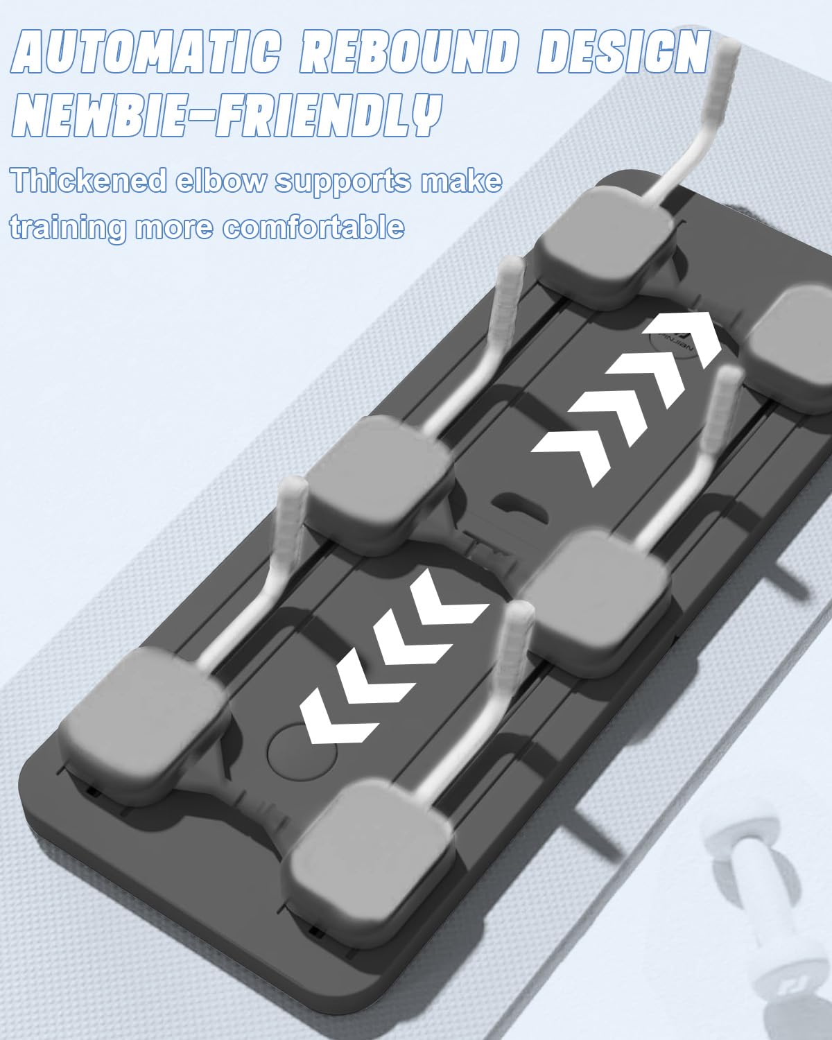 Tavola Pilates Reformer multifunzione pieghevole con Ab Roller con supporto per i gomiti, supporto per macchina per esercizi addominali, rimbalzo automatico e corda di tensione