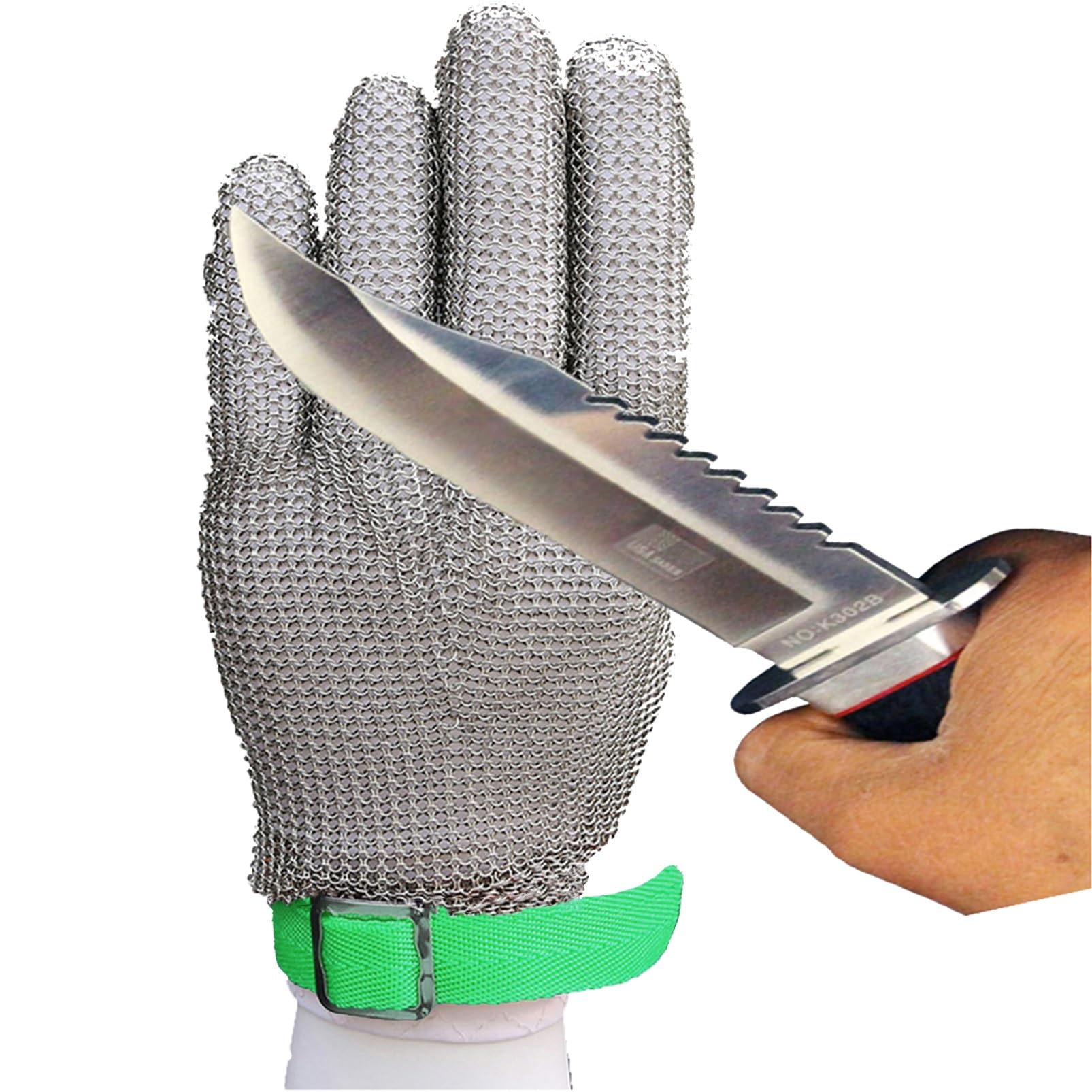 Gant Anti Coupure Gants De Mandoline Anti-couteau Coupés En Usine, Gants De Travail De Sécurité Antidérapants Avec Bracelet En Nylon Réglable(XXL)