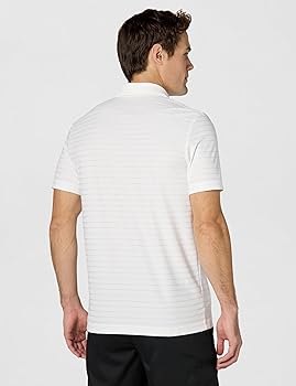 Lacoste Men's Textured Breathable Golf Polo Shirt, White, XX-Large