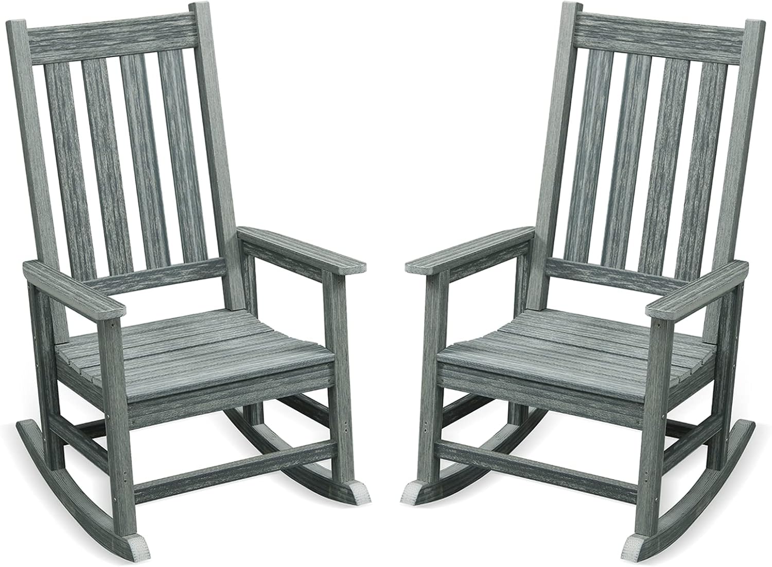 Outdoor Rocking Chair Set of 2, HDPE Oversized Patio Australia | Ubuy