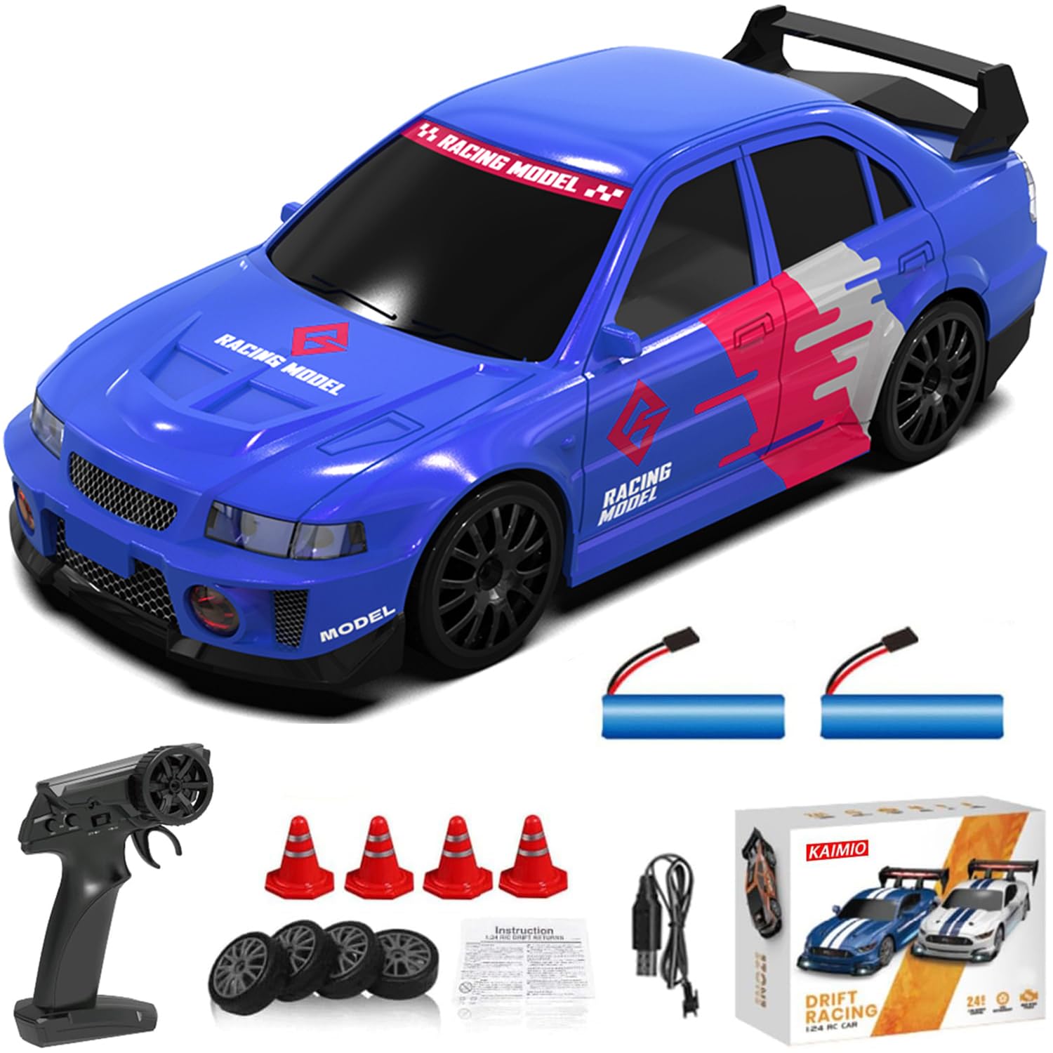 Amazon.co.jp: KAIMIO 1:24スケール RCドリフトカー 4WD 2.4GHz 30KM/H