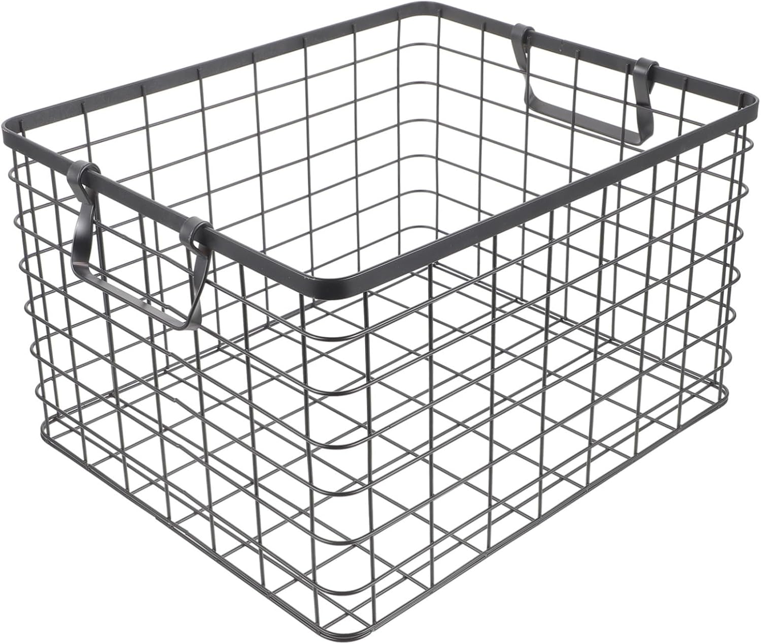 BESTonZON Gold Metal Firewood Basket Large Basket for Outdoor Storage Pantry Bin Log Holders for Fireplaces