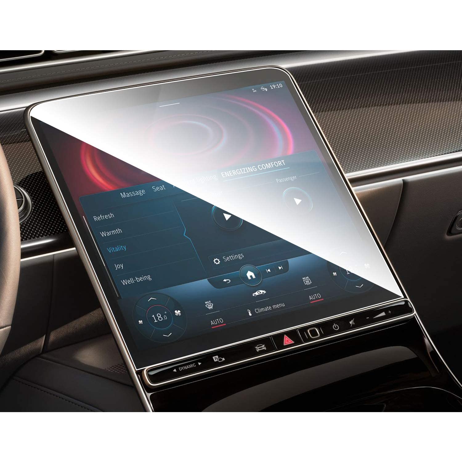BIXUAN Pellicola Protettiva 9H Per Mercedes Classe S W223 (2021-2024) - Vetro Temperato Per GPS E Display