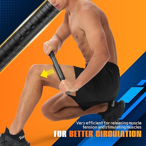 Miniatura 3 de Rodillo muscular, rodillo de masaje para masaje muscular de tejido profundo, rodillo de pantorrilla para liberación miofascial, rodillo de terapia