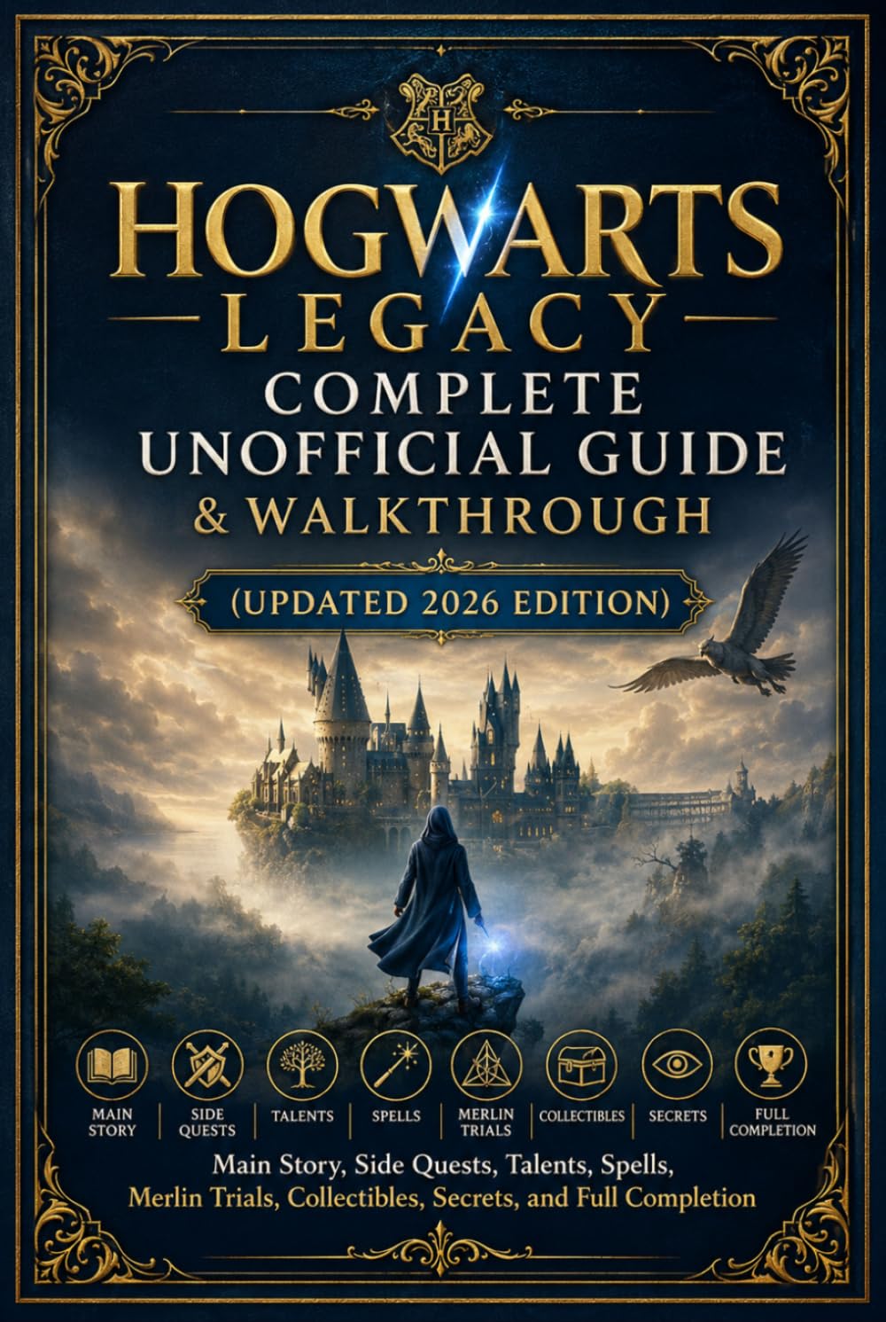Hogwarts Legacy Complete Unofficial Guide & Walkthrough (Updated 2026 Edition): Main Story, Side Quests, Talents, Spells, Merlin Trials, Collectibles, Secrets, and Full Completion