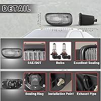 Vista 3 de AUTOWIKI Luces antiniebla aptas para Jeep Grand Cherokee 1999 2000 2001 2002 2003 con bombillas halógenas 1 par