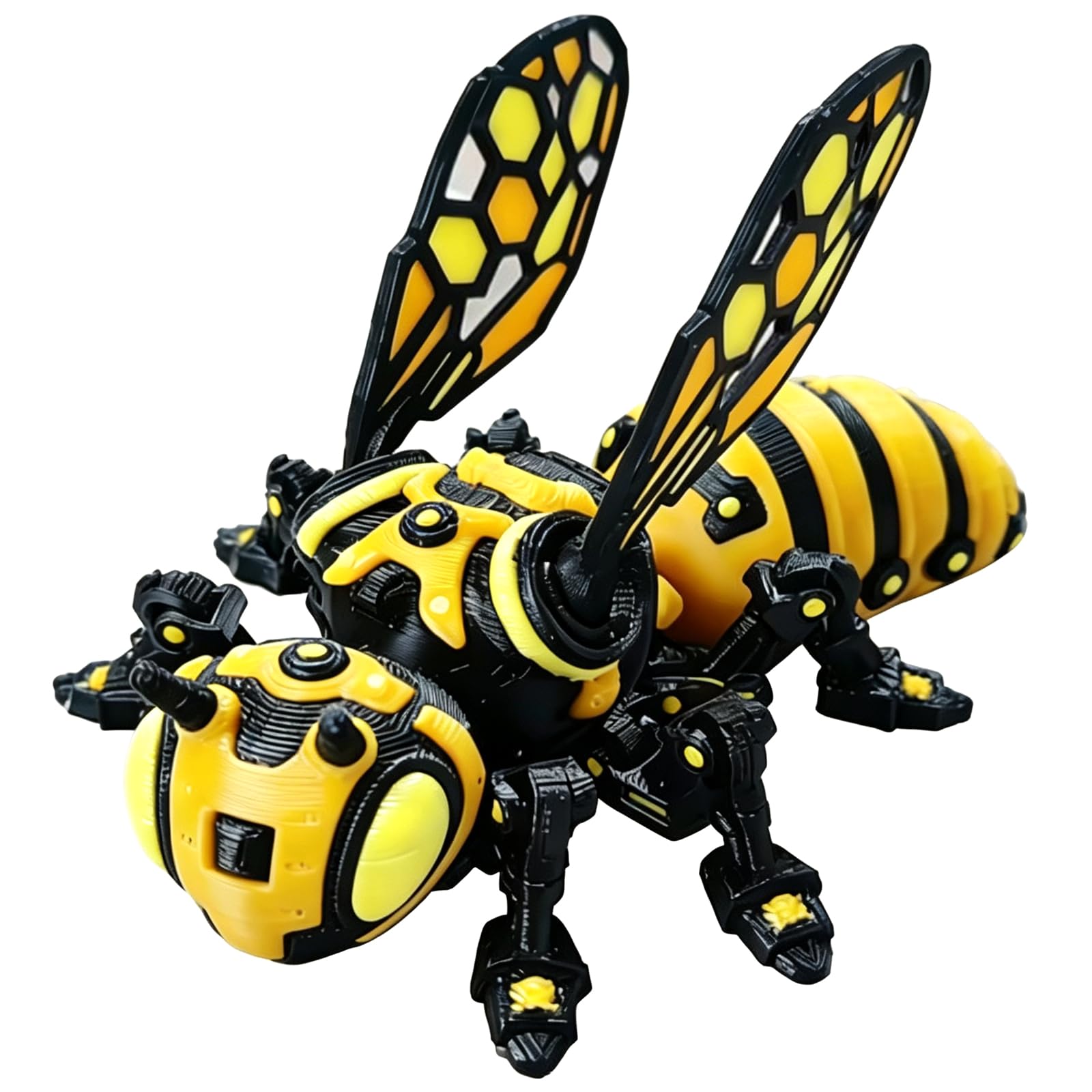 Orsefeliy Multi-Jointed Movable Bee Toys, 3D Printed Animals Figurine, Fun 3D Printed Fidget Toy for Stress Relief, Collectible Insect Ornamnet for Bookshelf, Office & Desk Decor