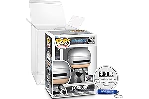 Bundle Compatible With Funko Robocop Metallic Vinyl Figure #1638