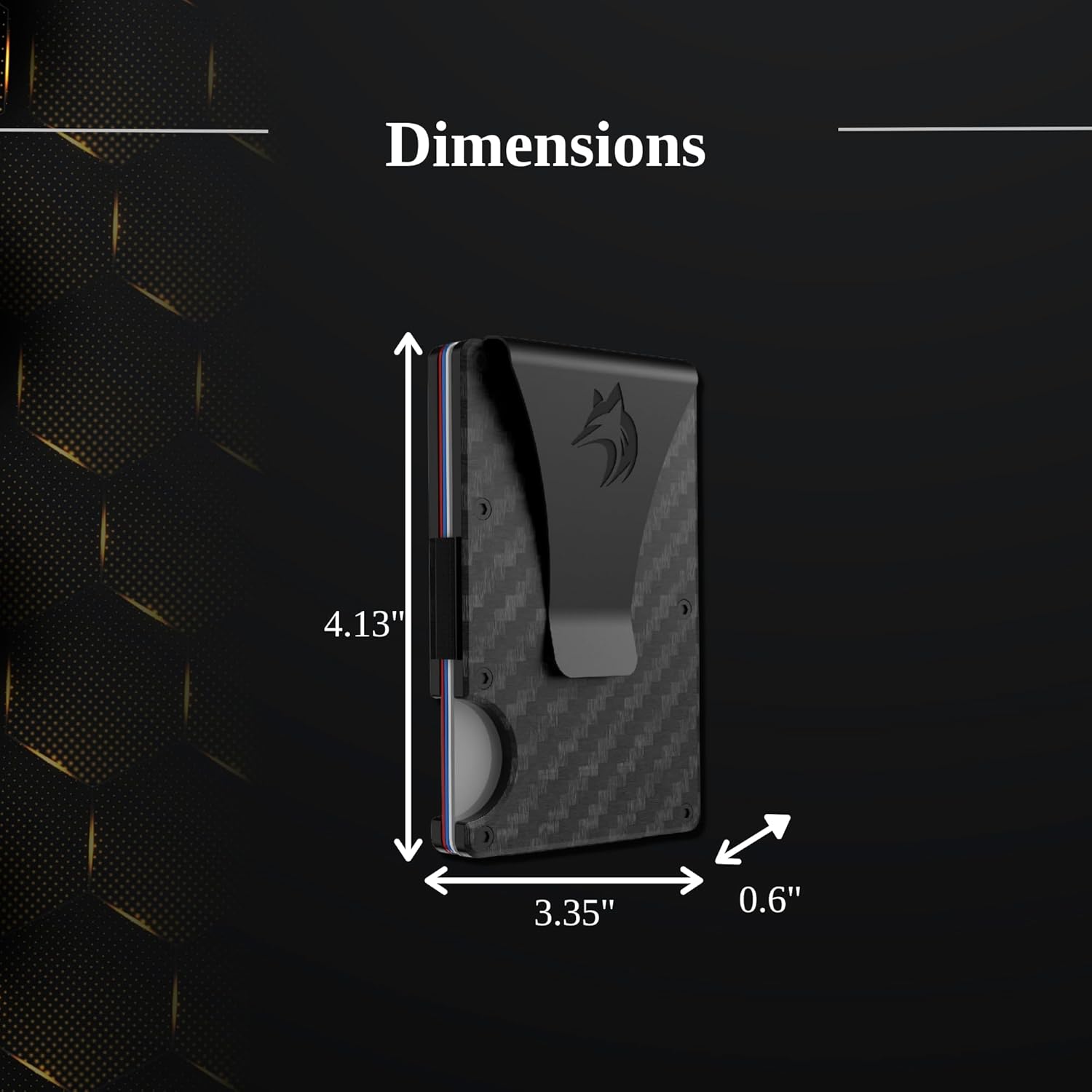 Slim RFID Blocking Wallet For Men - Light Weight, Durable & Compact- Minimalist Wallet With Money Clip (Carbon Fiber) - Image 4