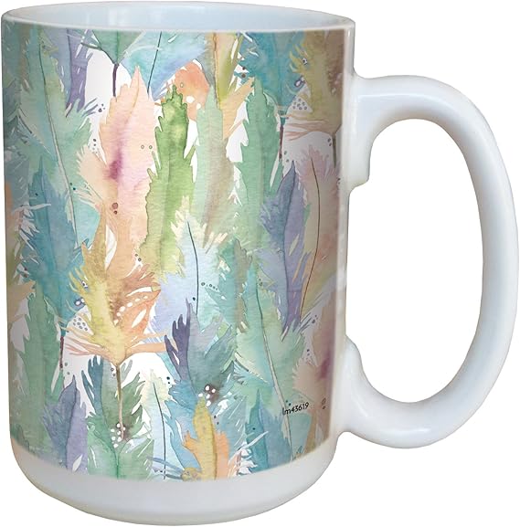 Amazon.com: Tree-Free Greetings lm43619 Retro Watercolor Plumage by ...