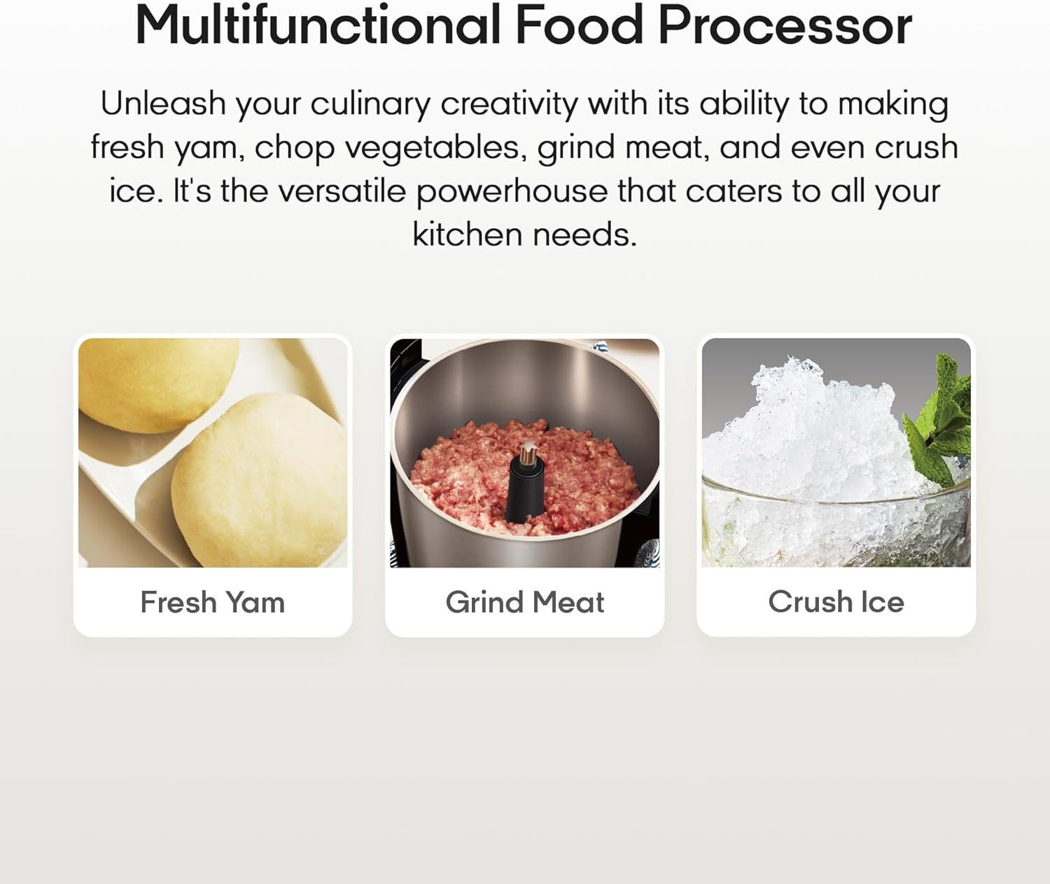 Syinix Swallow Maker Eco Semi Automatic, Food Processor, Food maker, Fufu Machine for African Food Swallow Mixer for Fufu, Banku, Ugali Amala, Semolina, Mashed Potatoes and Pounded Yam with Non-Stick