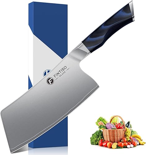 Miniatura 7 de FINTISO - Cuchillo de chef de 8 pulgadas, cuchillo de cocina de gama alta con mango G10, cuchillo de cocina profesional de acero inoxidable japonés